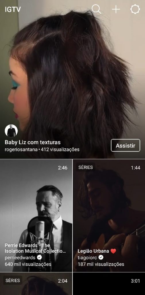 Foto aplicativo IGTV