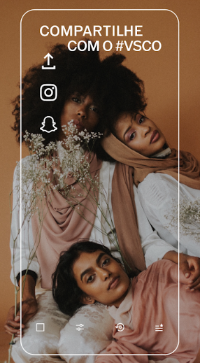 Exemplo foto aplicativos: VSCO
