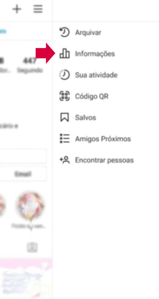 Como acessar o  Instagram Insights